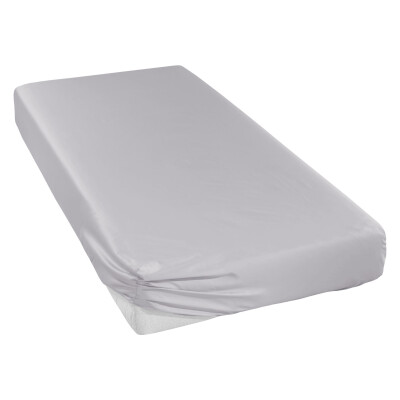 Uni-Mako-Satin Spannbettlaken - Curt Bauer 100x200 cm-Fb. 3535 silbergrau