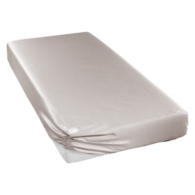 Uni-Mako-Satin Spannbettlaken - Curt Bauer 100x200 cm-Fb. 3622 leinen