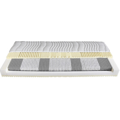 Tonnentaschenfederkern Matratze 24 cm - TTFK 7-Zonen - Malie Oasi Premio 2.000 T 100x200 cm-H3=fest