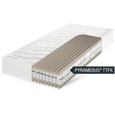 Frankenstolz PYRAMEDUS TTFK - Tonnentaschenfederkern-Matratze, 80x200 cm, H2=medium