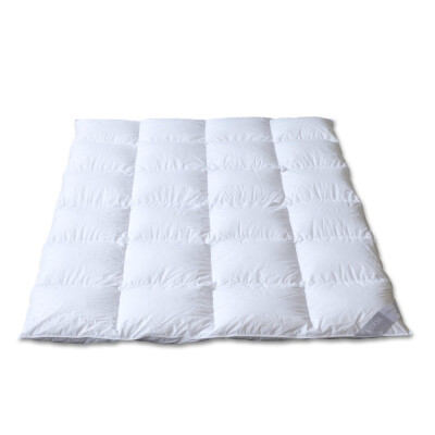 Daunen-Bettdecke - Extra-Warmes Kassettenbett - Winter Bettdecke - Verse Smaragd weiß,135x200 cm