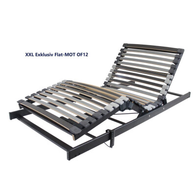 Bettenkiste XXL Exclusiv Lattenrost mit Flat-Motor OF12 bis 180 kg 90x200 cm